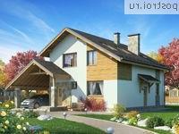 L-149-1P проект двухэтажного дома из газобетона с гаражом размером 11 на 9