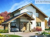 L-149-1P проект двухэтажного дома из газобетона с гаражом размером 11 на 9