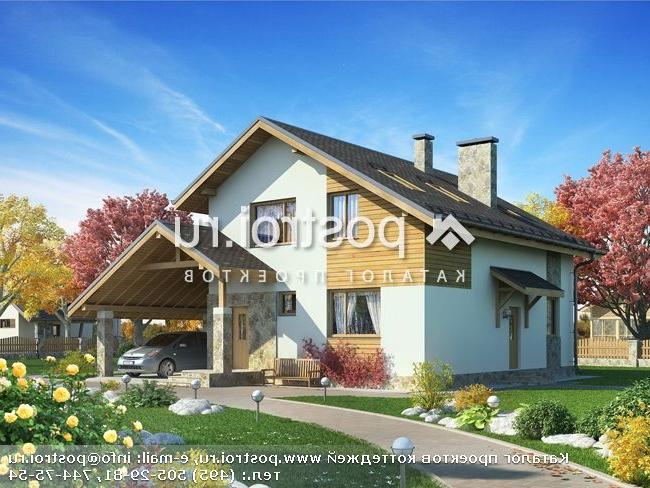 L-149-1P проект двухэтажного дома из газобетона с гаражом размером 11 на 9