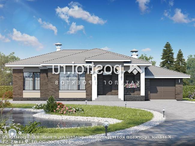 L-192-1P проект одноэтажного коттеджа из пеноблоков с гаражом размером 14 на 17 L-192-1P проект одноэтажного коттеджа из пеноблоков с гаражом размером 14 на 17