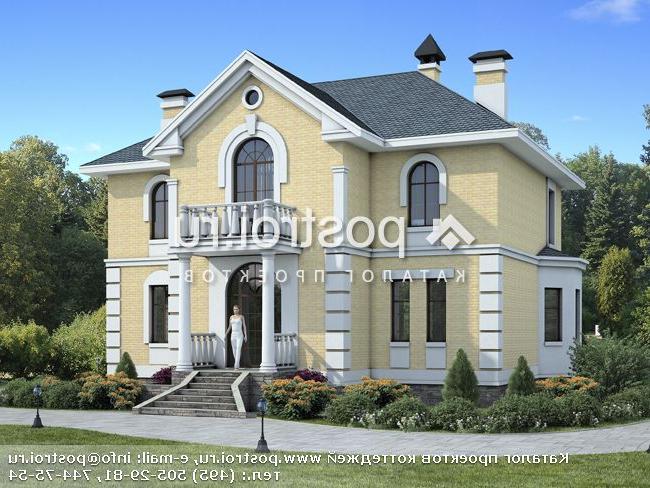 L-244-1P проект двухэтажного дома из газобетона размером 14 на 12