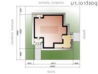 L-255-1P проект двухэтажного коттеджа из пеноблоков размером 16 на 14 