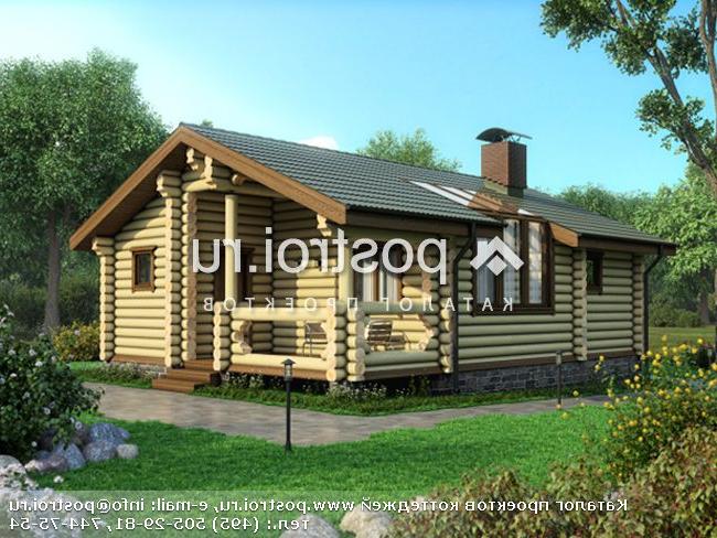 M-052-1D проект одноэтажной деревянной бани из бревна размером 7 на 10 