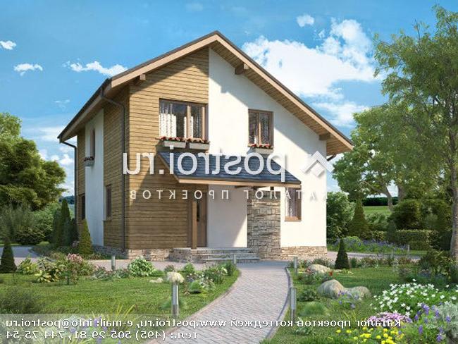 M-146-1P проект одноэтажного дома из газобетона с мансардой размером 11 на 9 