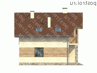 M-153-1P проект одноэтажного коттеджа из пеноблоков с мансардой размером 10 на 12 - вид справа M-153-1P проект одноэтажного коттеджа из пеноблоков с мансардой размером 10 на 12 - вид справа