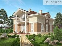 M-173-1P проект двухэтажного дома из пеноблоков размером 9 на 12 