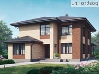 M-215-1P проект двухэтажного дома из пенобетона размером 12 на 20