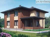 M-215-1P проект двухэтажного дома из пенобетона размером 12 на 20