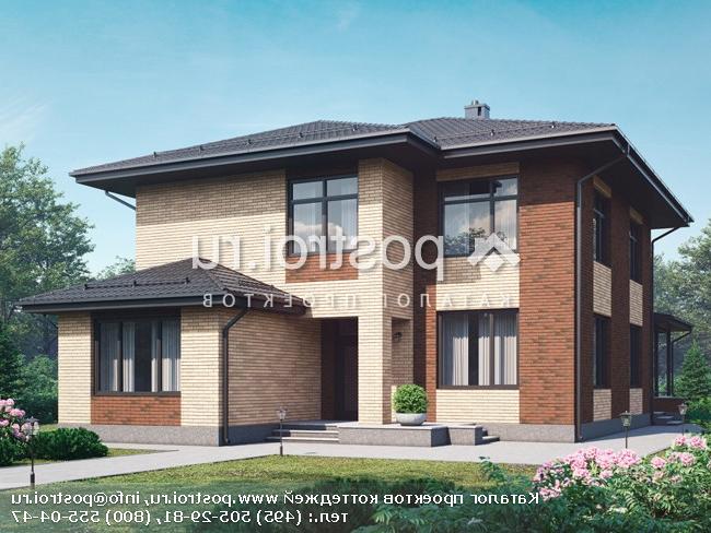 M-215-1P проект двухэтажного дома из пенобетона размером 12 на 20