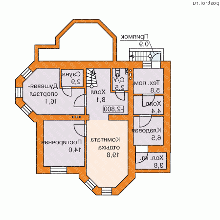 M-248-1P проект двухэтажного дома из газобетона с цоколем и гаражом размером 12 на 10 - цоколь M-248-1P проект двухэтажного дома из газобетона с цоколем и гаражом размером 12 на 10 - цоколь