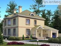 M-262-1P проект двухэтажного коттеджа из пенобетона с мансардой и гаражом размером 15 на 13 