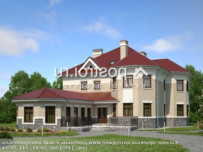 M-356-1K проект двухэтажного коттеджа из кирпича размером 17 на 24 