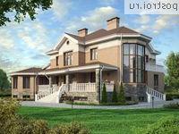 M-592-1K проект двухэтажного дома из кирпича с цоколем размером 19 на 21 