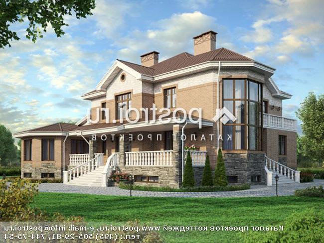 M-592-1K проект двухэтажного дома из кирпича с цоколем размером 19 на 21 M-592-1K проект двухэтажного дома из кирпича с цоколем размером 19 на 21