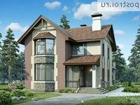 N-174-1K проект двухэтажного дома из кирпича размером 15 на 9 