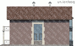 N-174-1K проект двухэтажного дома из кирпича размером 15 на 9 - вид справа N-174-1K проект двухэтажного дома из кирпича размером 15 на 9 - вид справа