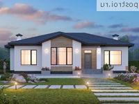 N-183-2P проект одноэтажного дома из пеноблоков размером 17 на 15 