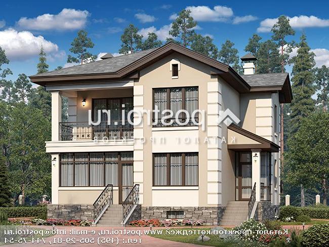 N-212-1P проект двухэтажного дома из пенобетона с цоколем размером 11 на 10 N-212-1P проект двухэтажного дома из пенобетона с цоколем размером 11 на 10