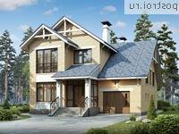 N-218-1K проект двухэтажного дома из кирпича с гаражом размером 13 на 11