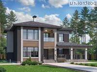 N-231-1P проект двухэтажного дома из газобетона размером 15 на 13 