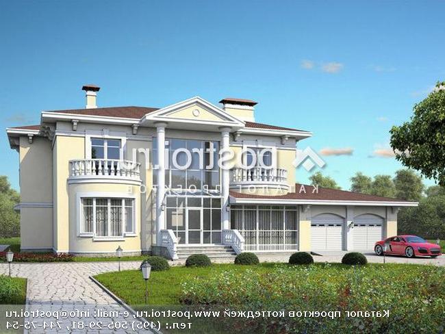 N-409-1K проект двухэтажного дома из кирпича с гаражом размером 20 на 21 