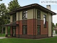 O-131-1K проект двухэтажного дома из кирпича размером 9 на 9