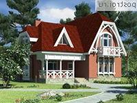 O-159-1K проект двухэтажного дома из кирпича размером 12 на 12 