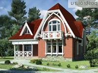 O-159-1K проект двухэтажного дома из кирпича размером 12 на 12 