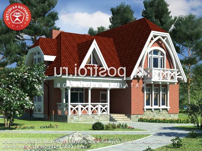 O-159-1K проект двухэтажного дома из кирпича размером 12 на 12 