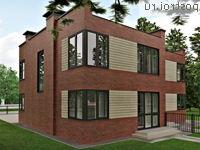 O-202-1K проект двухэтажного дома из кирпича размером 13 на 12 