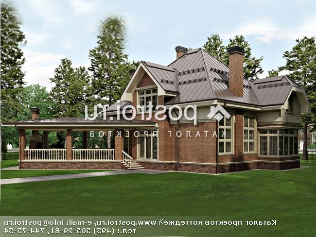 O-262-1K проект двухэтажного дома из кирпича с мансардой размером 20 на 19 O-262-1K проект двухэтажного дома из кирпича с мансардой размером 20 на 19