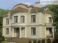 O-471-1K проект двухэтажного дома из кирпича с цоколем размером 19 на 17 