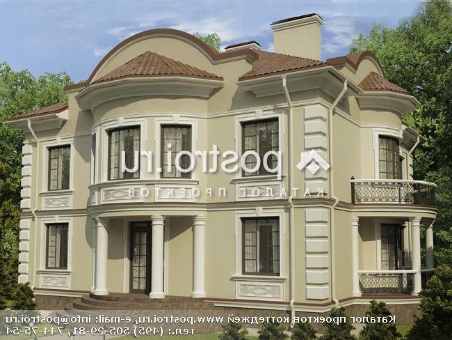 O-471-1K проект двухэтажного дома из кирпича с цоколем размером 19 на 17 