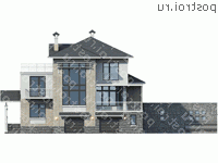P-044-1K проект одноэтажного бассейна из кирпича размером 4 на 11  - вид спереди