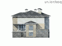 P-044-1K проект одноэтажного бассейна из кирпича размером 4 на 11  - вид слева