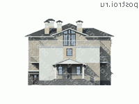 P-044-1K проект одноэтажного бассейна из кирпича размером 4 на 11  - вид справа