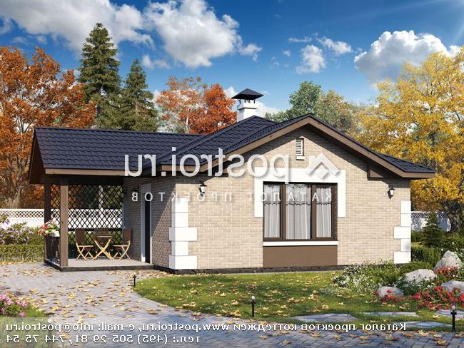 P-056-1P проект одноэтажной бани из пеноблока размером 6 на 9 