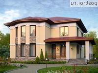 P-225-1P проект двухэтажного коттеджа из газобетона размером 12 на 12 