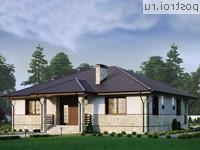 Q-133-1P проект одноэтажного дома из газобетона размером 15 на 11