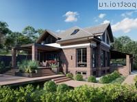 Q-187-1P проект двухэтажного дома из пеноблоков с цоколем и мансардой и гаражом размером 22 на 12 