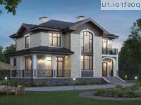 R-153-1P проект двухэтажного коттеджа из пеноблоков размером 15 на 13 