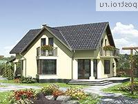 R-179-1K проект одноэтажного дома из кирпича с мансардой и гаражом размером 13 на 15 