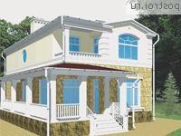 R-180-1K проект двухэтажного дома из кирпича размером 9 на 15 