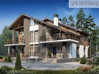 R-263-1P проект двухэтажного дома из пеноблоков размером 16 на 15 