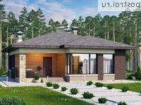 T-078-1P проект одноэтажного дома из пеноблока размером 10 на 10 