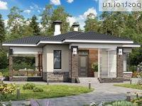 T-083-1P проект одноэтажного дома из пеноблока размером 12 на 13 