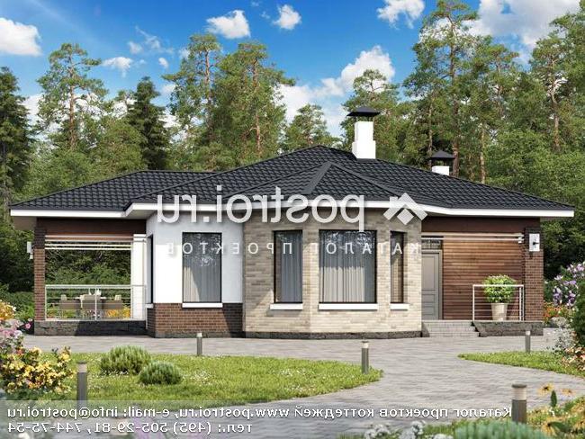 T-092-1P проект одноэтажного коттеджа из пеноблока размером 14 на 11 T-092-1P проект одноэтажного коттеджа из пеноблока размером 14 на 11