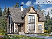 T-118-1P проект двухэтажного коттеджа из пенобетона размером 9 на 11