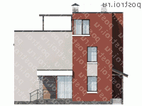 T-172-1P проект двухэтажного дома из пеноблоков размером 11 на 10 - вид слева T-172-1P проект двухэтажного дома из пеноблоков размером 11 на 10 - вид слева