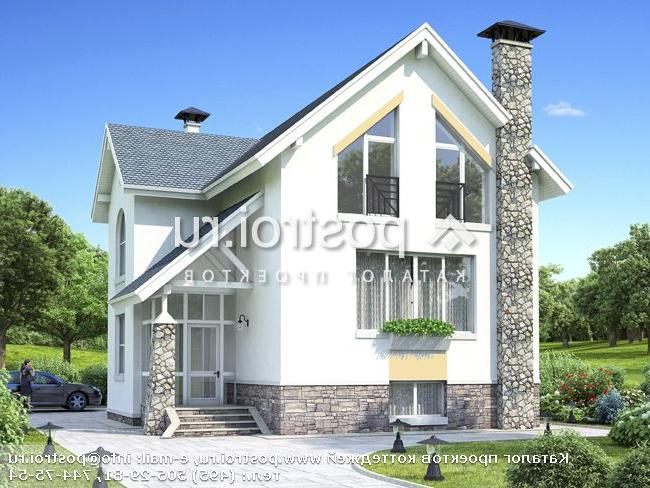 T-192-2P проект двухэтажного коттеджа из пенобетона с цоколем размером 14 на 9 T-192-2P проект двухэтажного коттеджа из пенобетона с цоколем размером 14 на 9